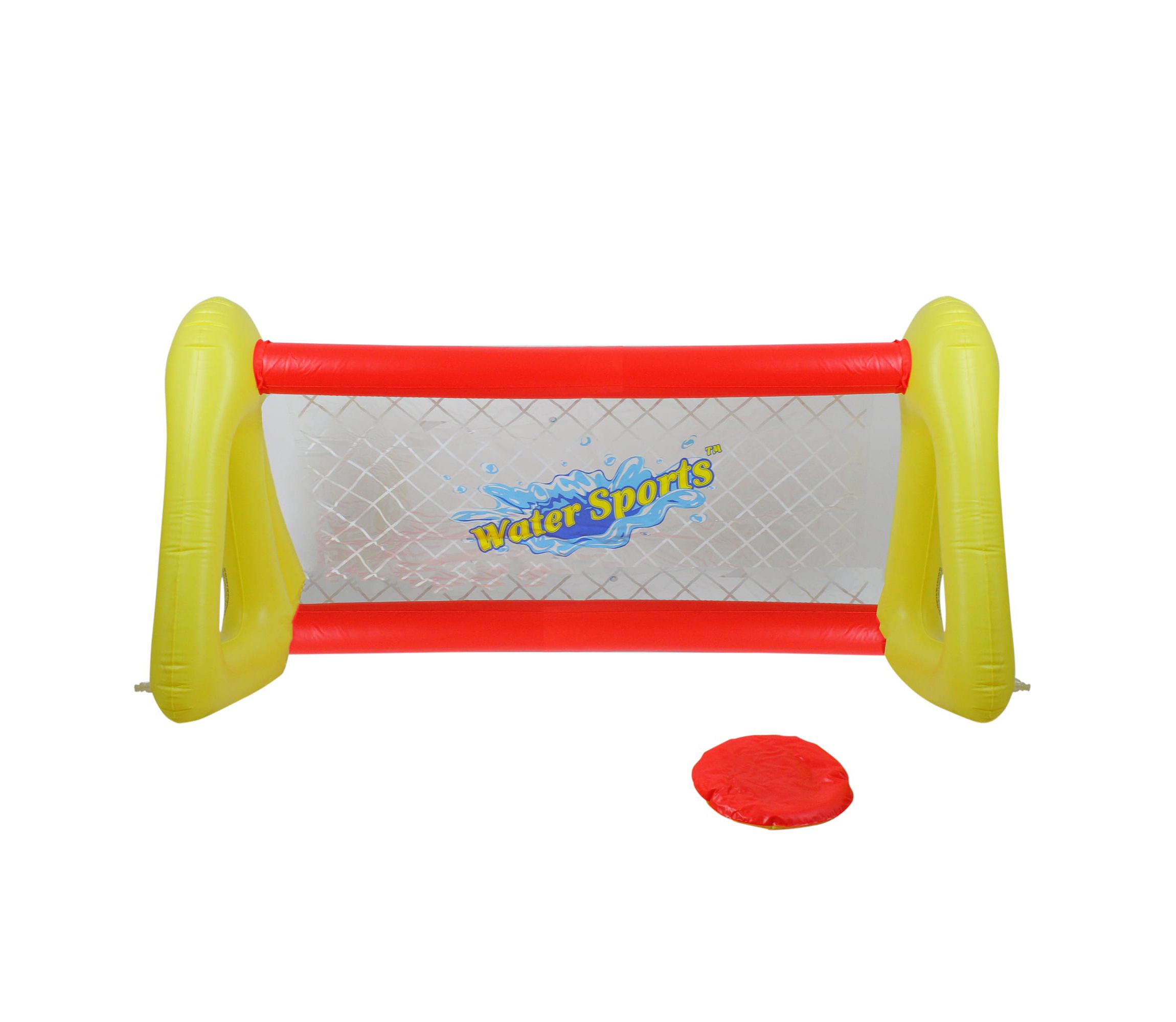 51" Inflatable Red and Yellow Swimming Pool Frisbee Game Set