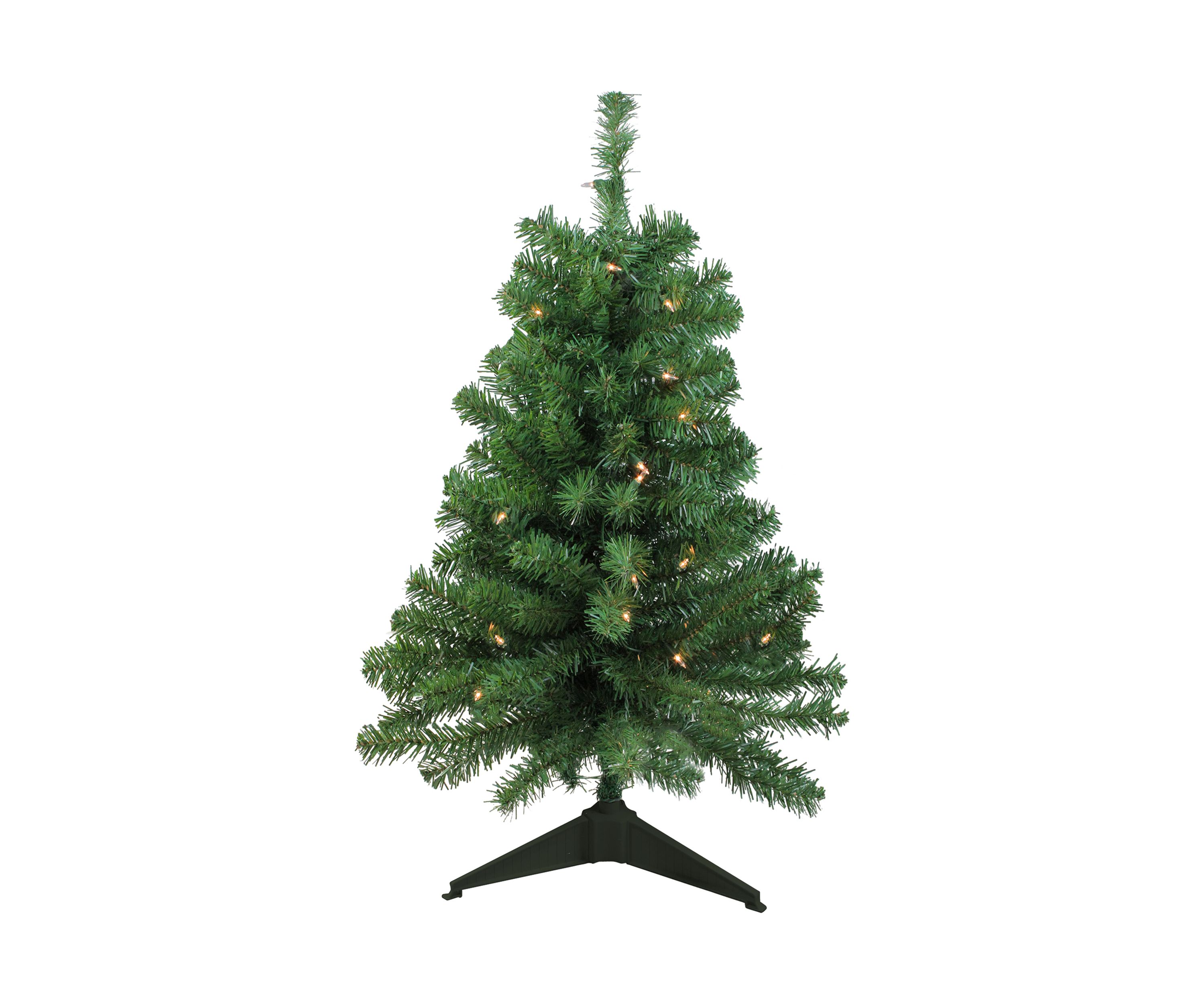3 Pre-Lit Green Medium Blackwater Fir Artificial Christmas Tree - Clear Lights