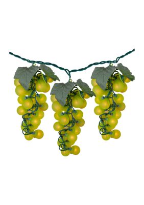 100-Count Yellow Winery Grape Patio Christmas Light Set  5ft Green Wire