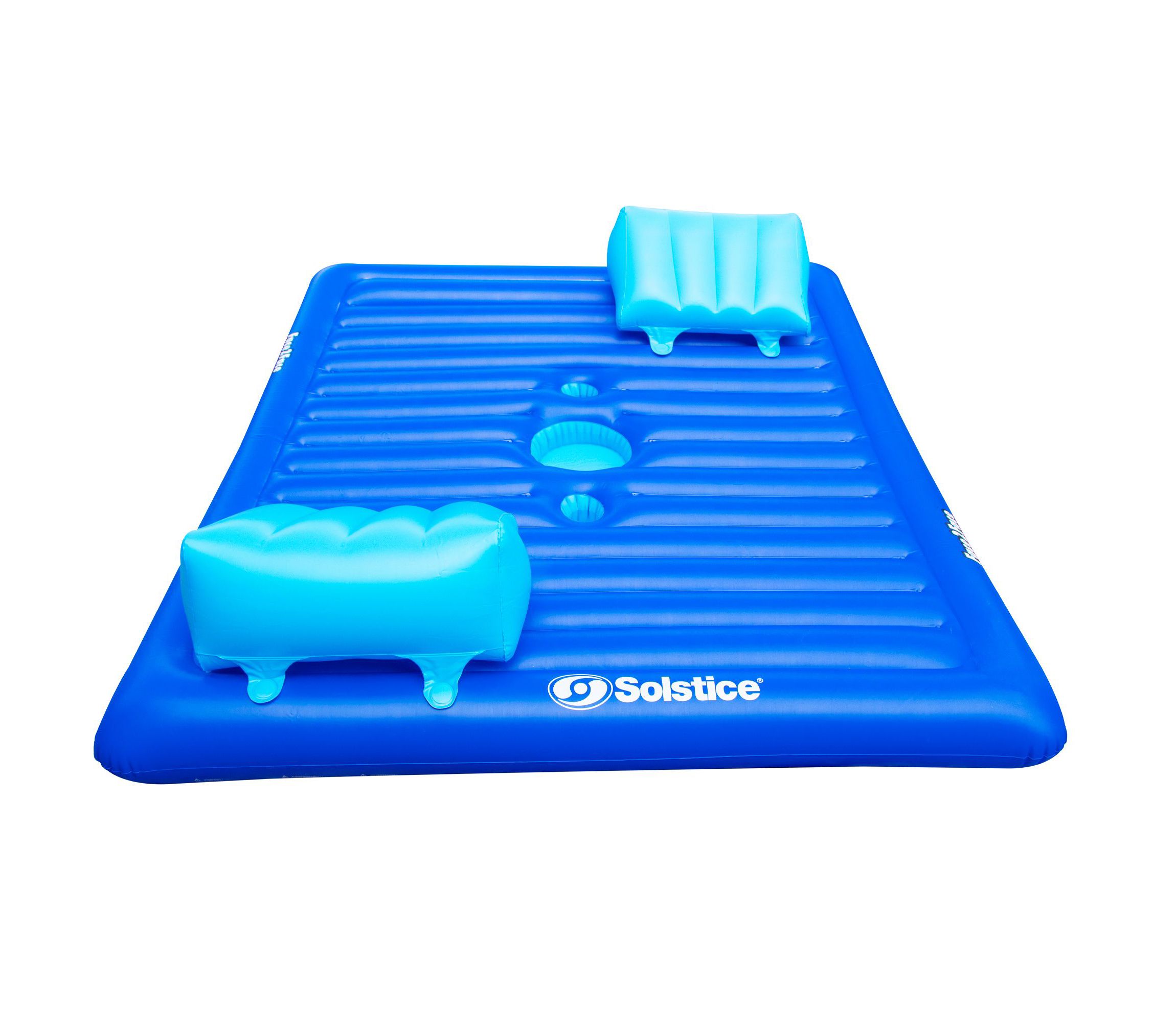 78" Inflatable Blue Dual Swimming Pool Lounger