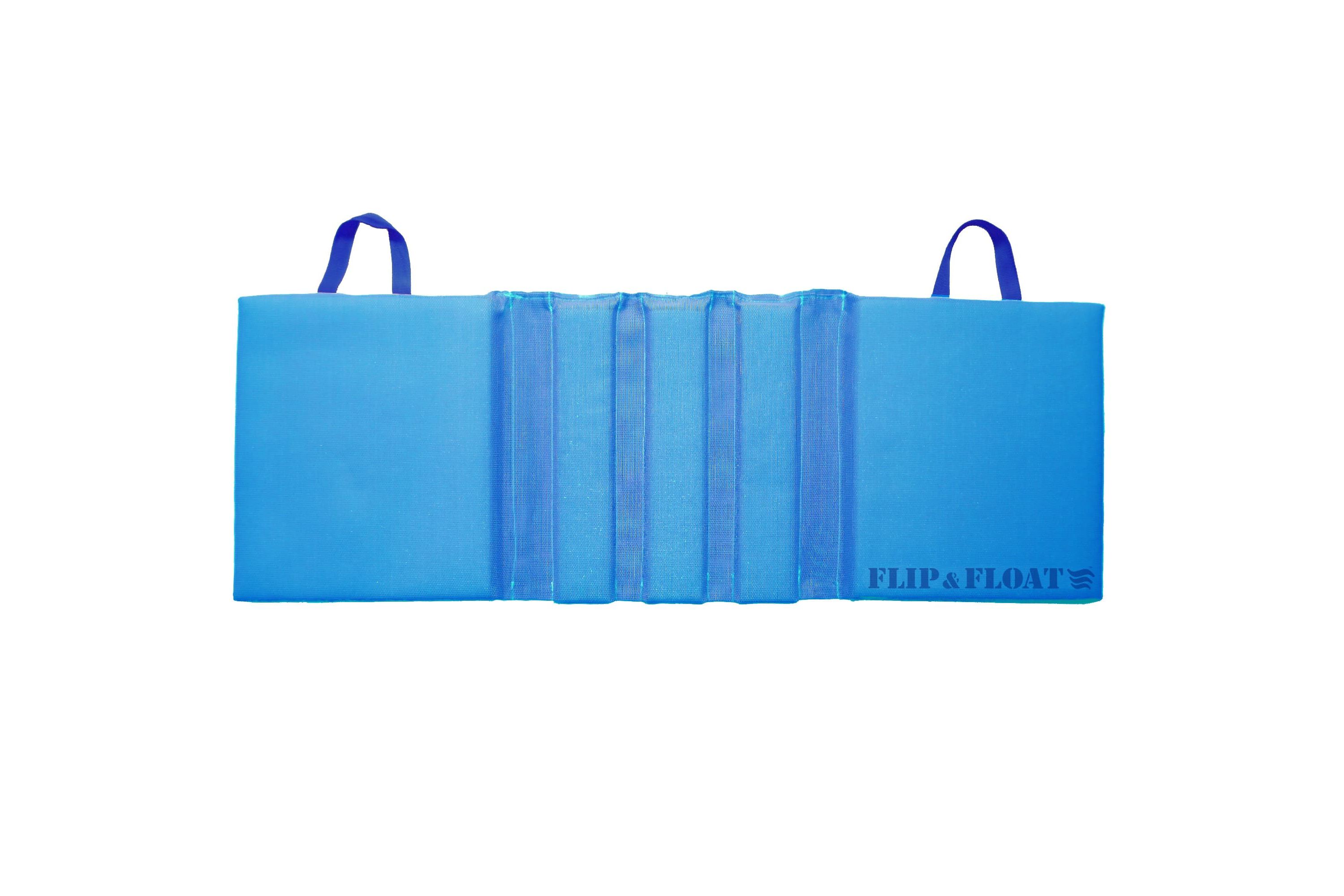 Foldable Flip and Float Swimming Pool Lounger Raft - 47" - Blue