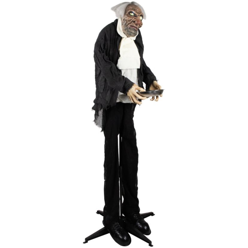 5.5 LED Lighted Animated Butler with Sound Halloween Decoration