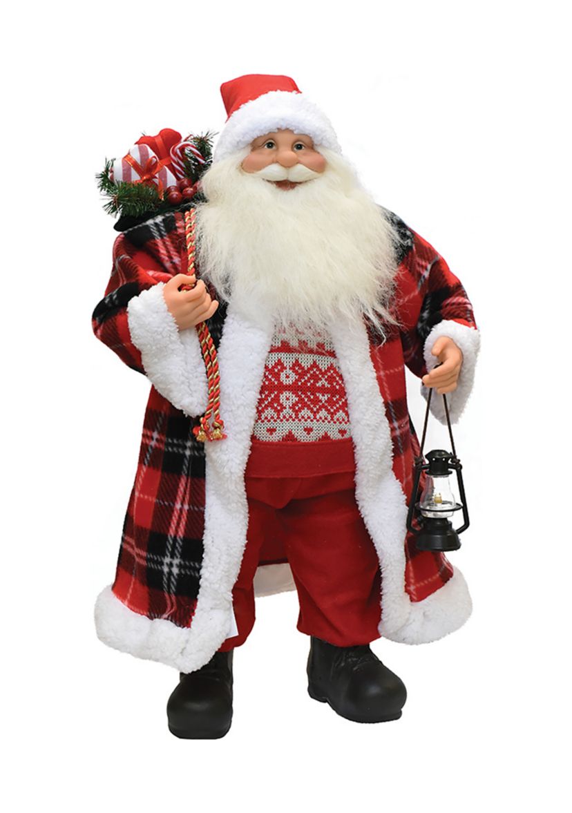 24.5Inch Red and White Santa Claus Christmas Figurine