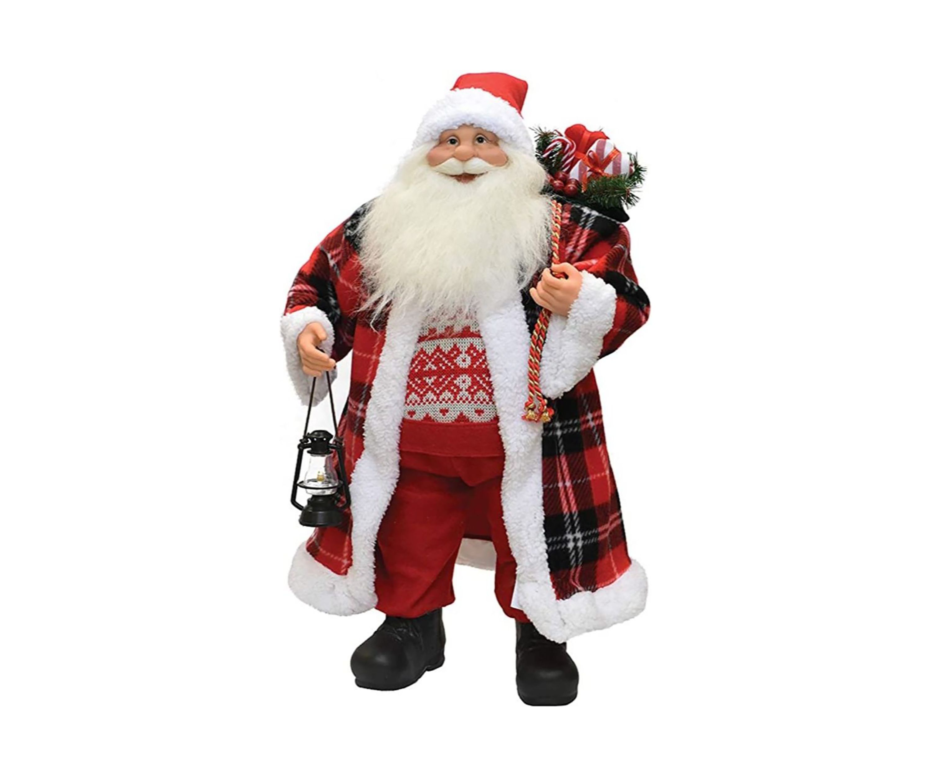 24.5Inch Red and White Santa Claus Christmas Figurine