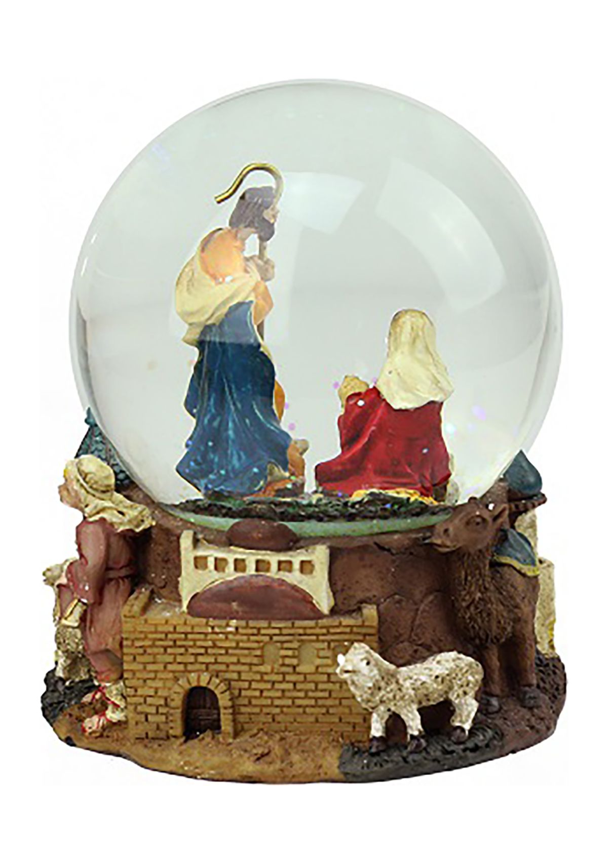 5.5Inch Nativity Scene Religious Musical Christmas Snow Globe