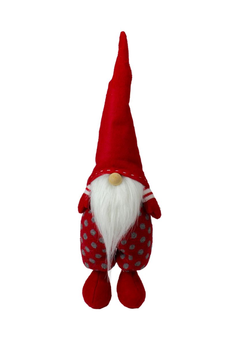16Inch Red and White Standing Santa Gnome Christmas Figurine