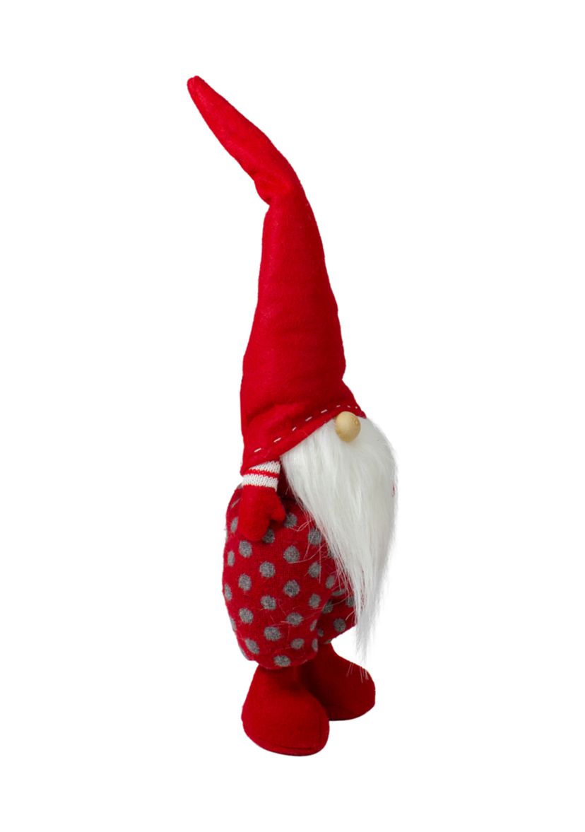 16Inch Red and White Standing Santa Gnome Christmas Figurine