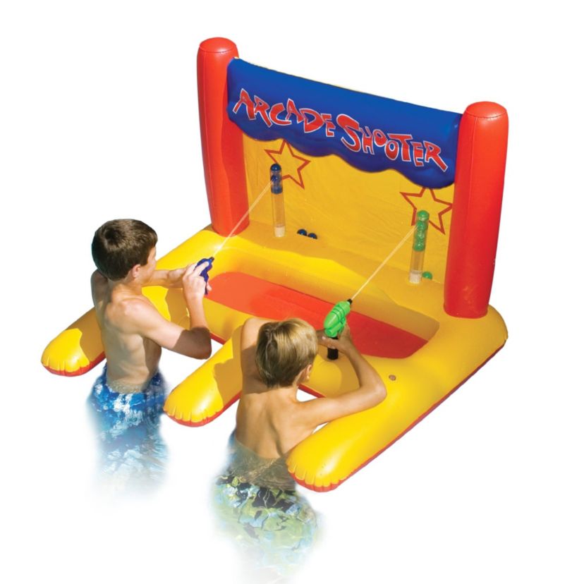 Inflatable Yellow Arcade Shooter Target Swimming Pool Game  45-Inch