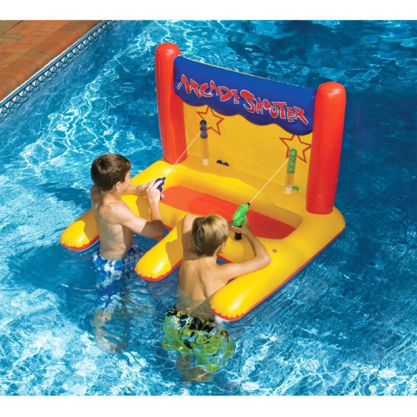 Inflatable Yellow Arcade Shooter Target Swimming Pool Game  45-Inch