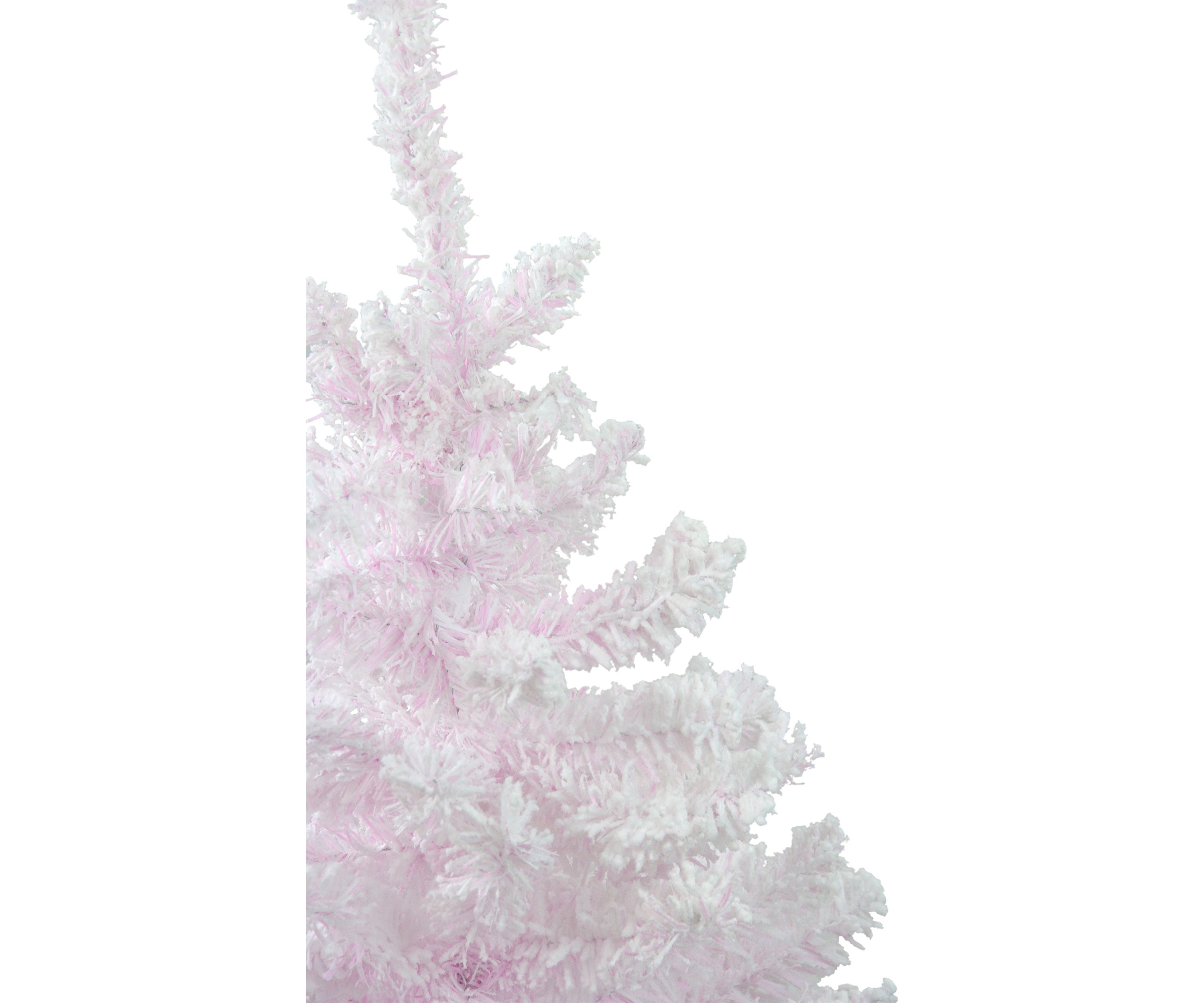 3 Flocked Madeline Pink Spruce Artificial Christmas Tree - Unlit