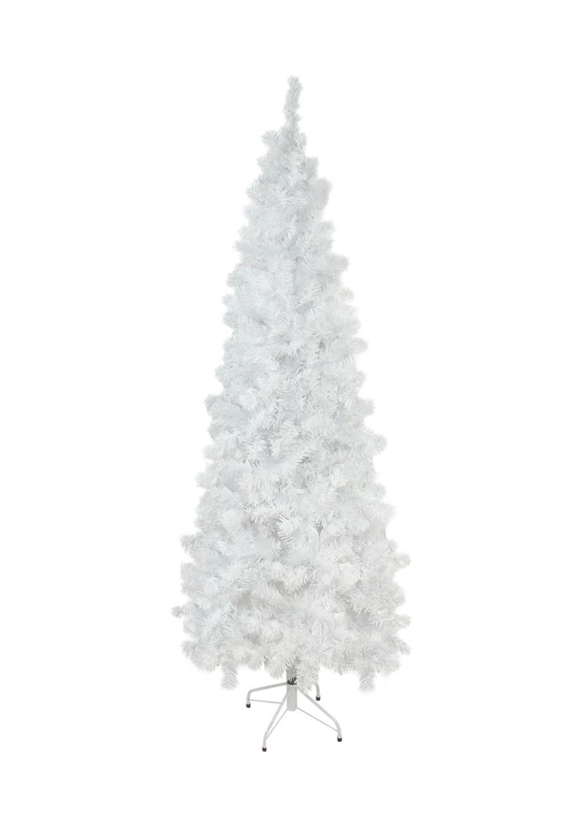 7.5 Pencil White Winston Pine Artificial Christmas Tree - Unlit