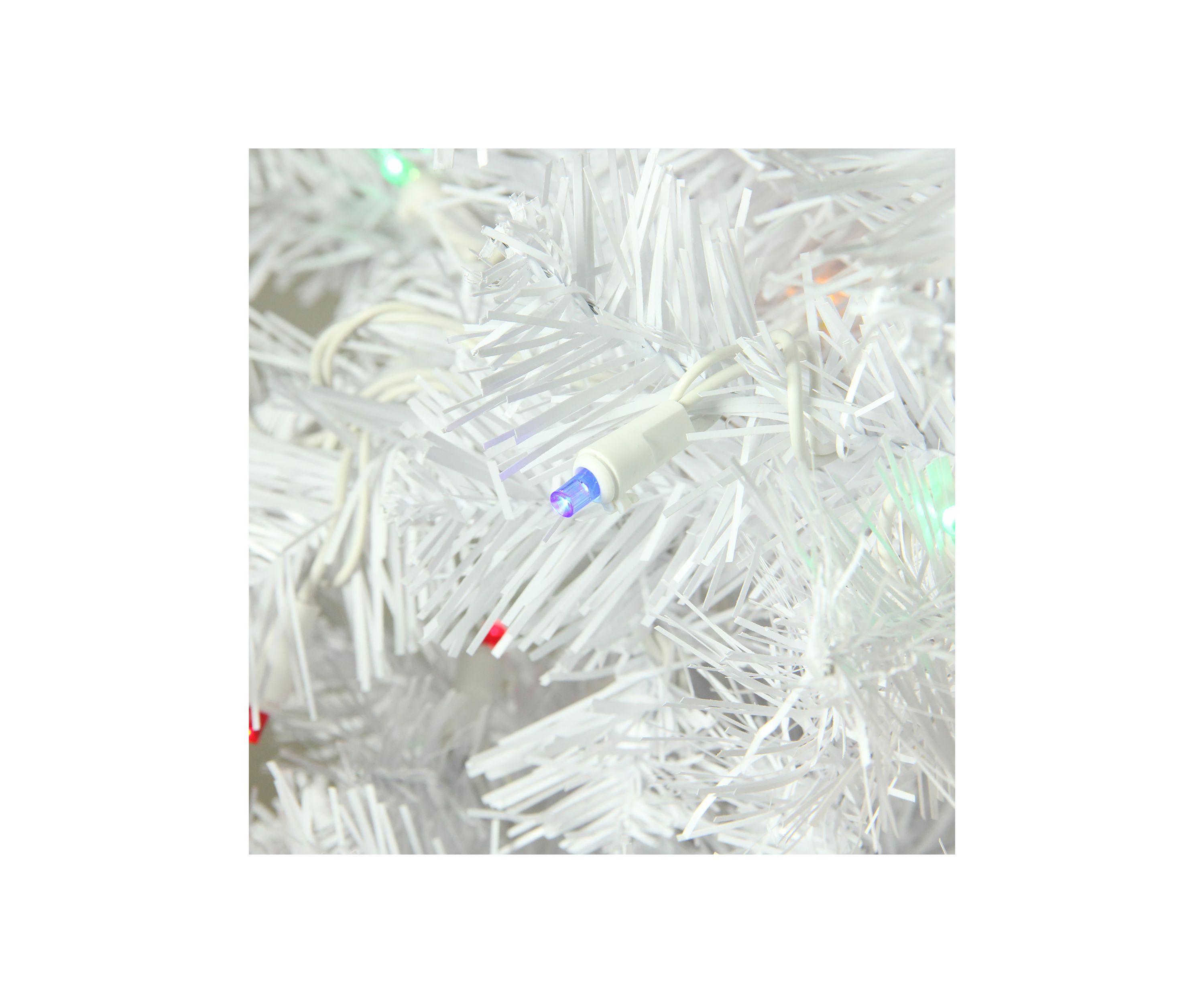 7.5 Pre-Lit White Winston Pine Artificial Christmas Tree - Multi LED Lights