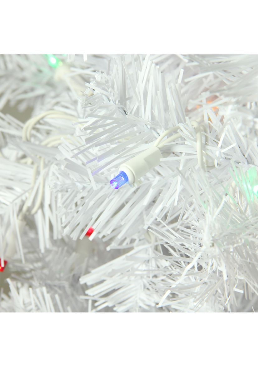 7.5 Pre-Lit White Winston Pine Artificial Christmas Tree - Multi LED Lights