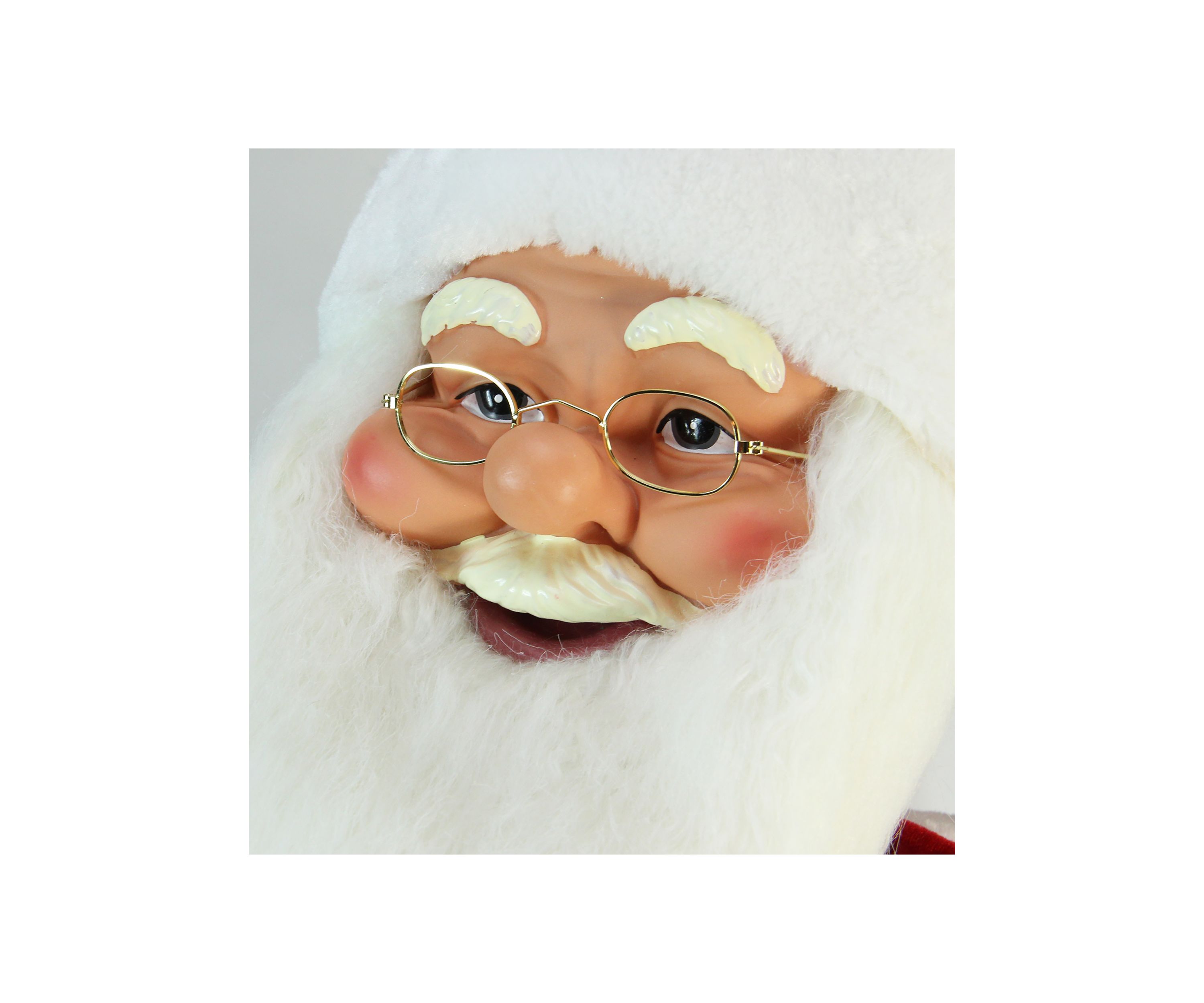 5 Red Animated Musical Inflatable Santa Claus Christmas Figurine