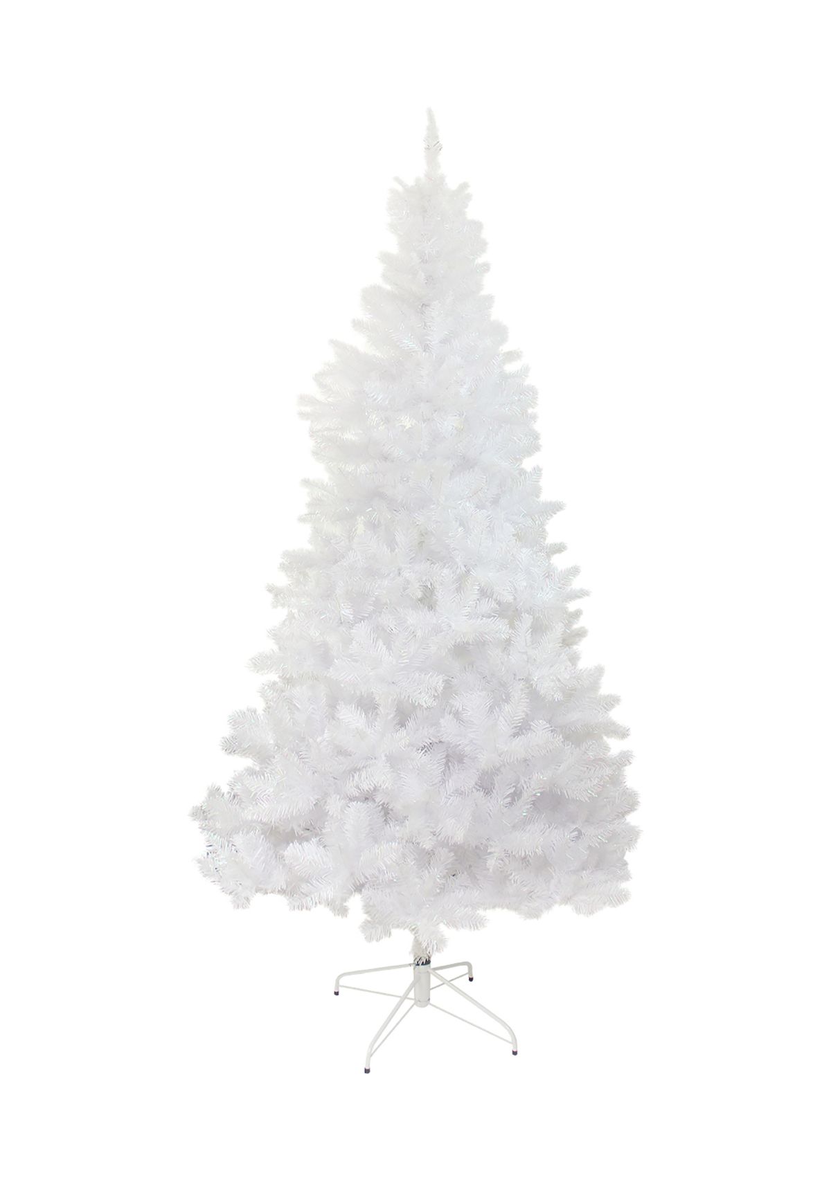 7.5 White Glimmer Iridescent Spruce Full Artificial Christmas Tree - Unlit