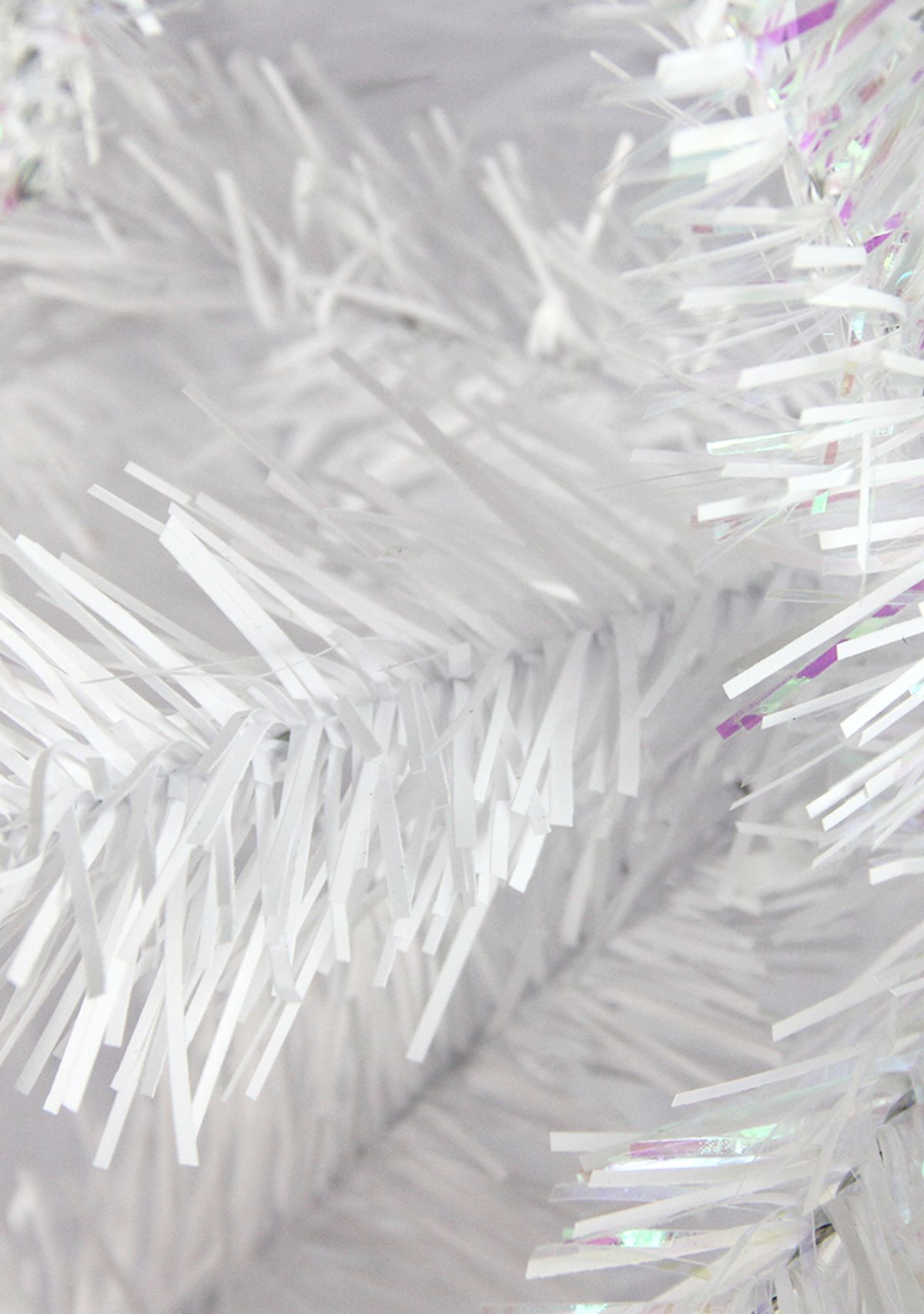 7.5 White Glimmer Iridescent Spruce Full Artificial Christmas Tree - Unlit