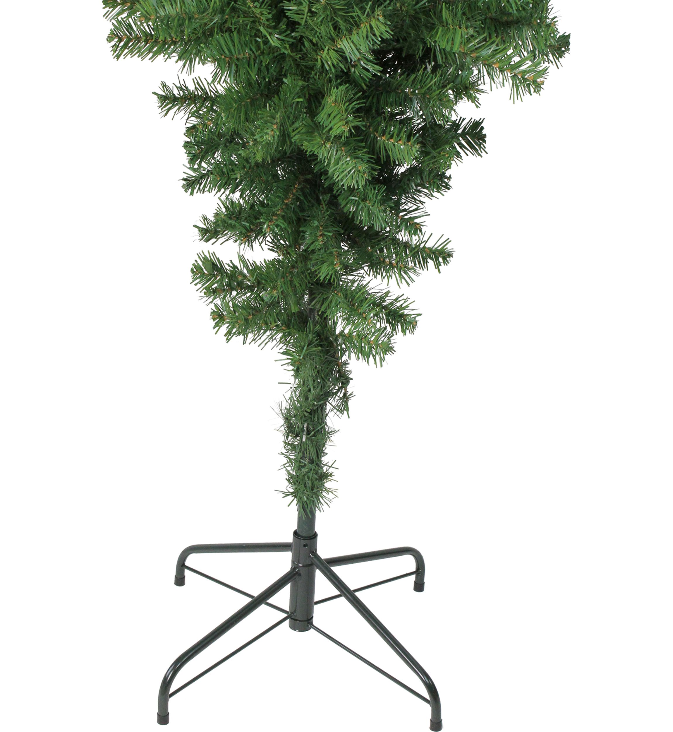 5.5 x 36Inch Green Upside Down Spruce Medium Artificial Christmas Tree - Unlit