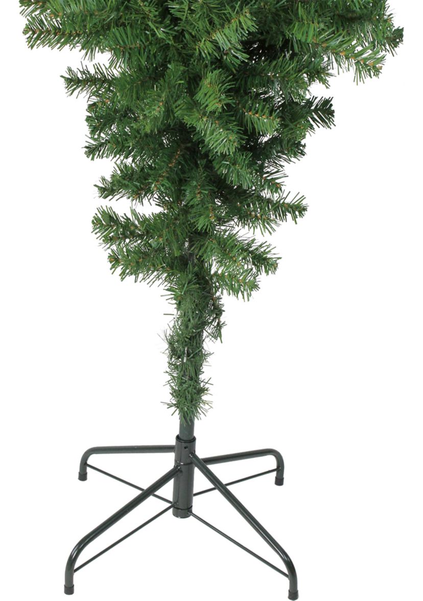 5.5 x 36Inch Green Upside Down Spruce Medium Artificial Christmas Tree - Unlit