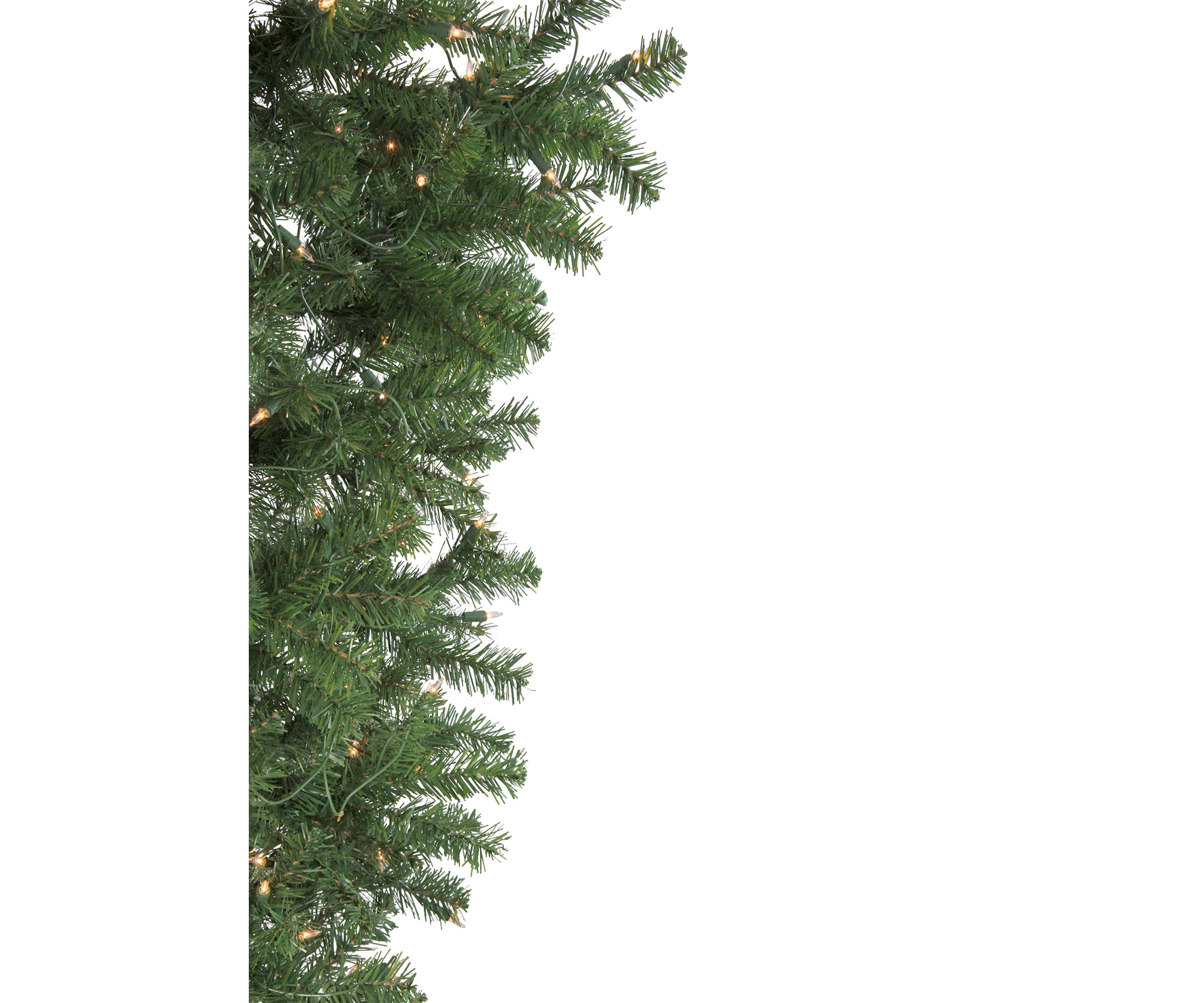 5.5 Pre-Lit Medium Spruce Upside Down Artificial Christmas Tree - Clear Lights