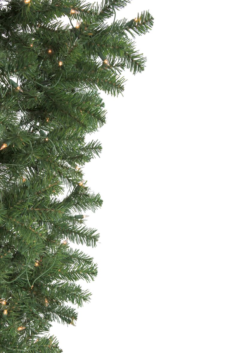 5.5 Pre-Lit Medium Spruce Upside Down Artificial Christmas Tree - Clear Lights