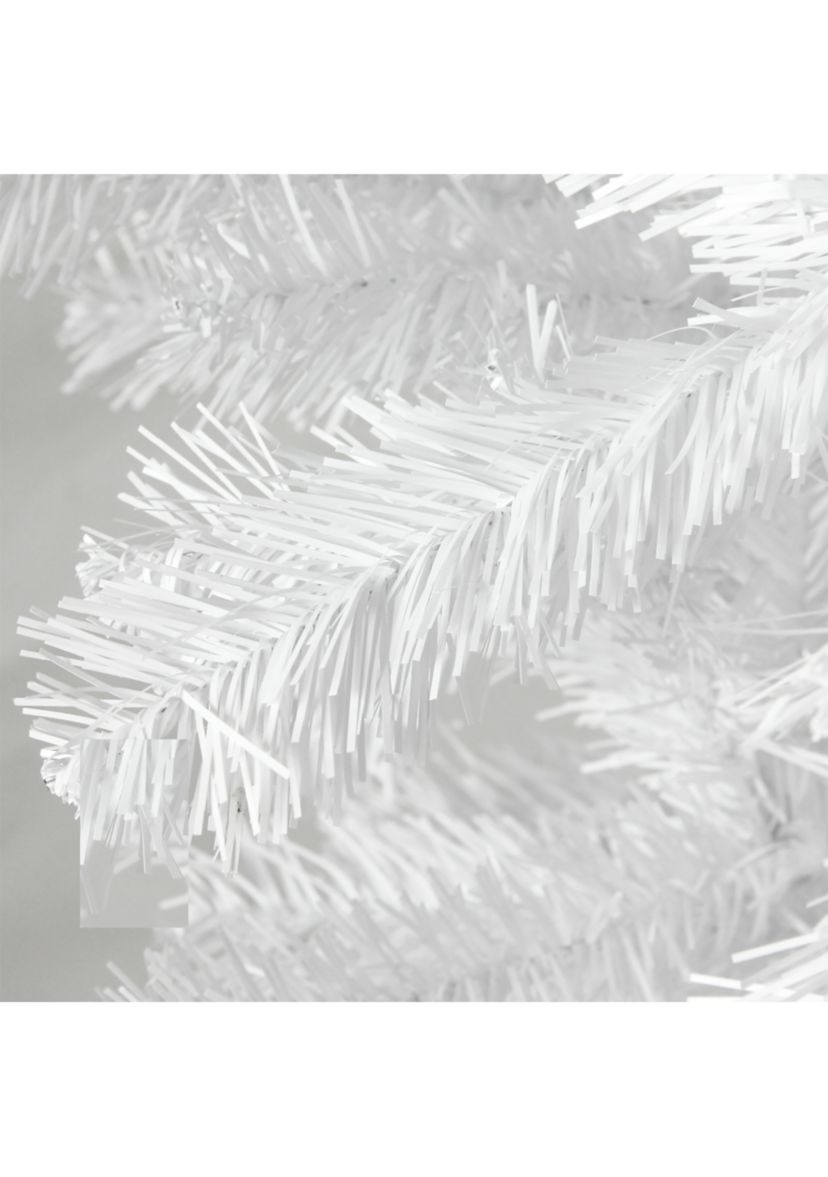5.5 x 38Inch White Upside Down Spruce Medium Artificial Christmas Tree - Unlit