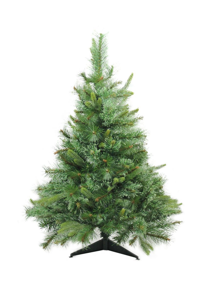 3 Full Ashcroft Cashmere Pine Artificial Christmas Tree - Unlit