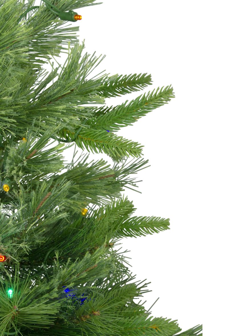 3 x 29 Pre-Lit Ashcroft Cashmere Pine Full Artificial Christmas Tree - Multi LED Lights