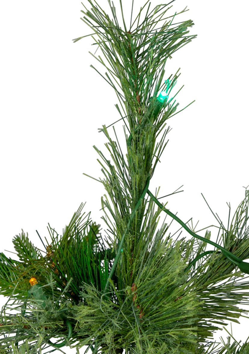 3 x 29 Pre-Lit Ashcroft Cashmere Pine Full Artificial Christmas Tree - Multi LED Lights