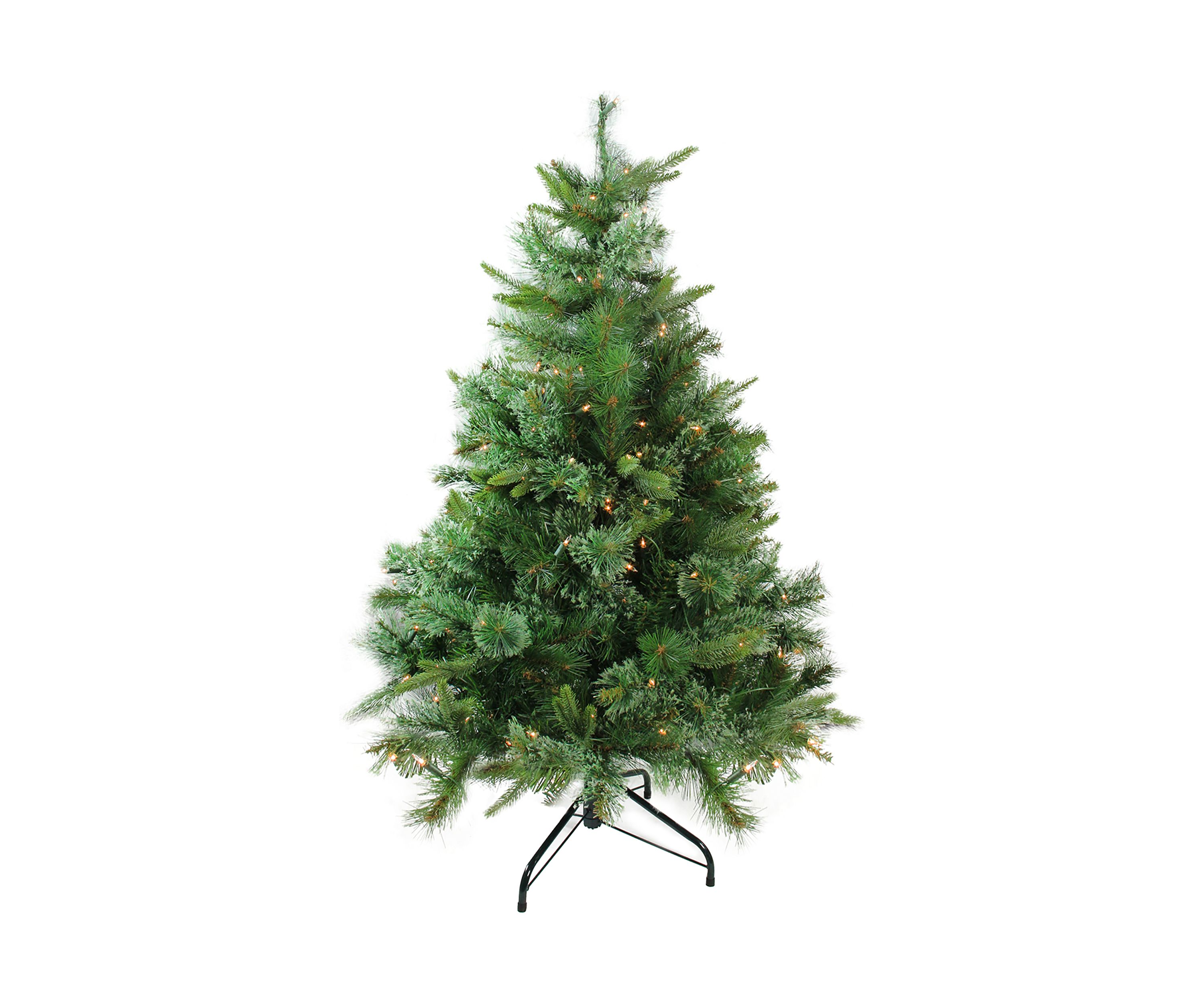 4.5 Pre-Lit Full Ashcroft Cashmere Pine Artificial Christmas Tree - Clear Dura-Lit Lights