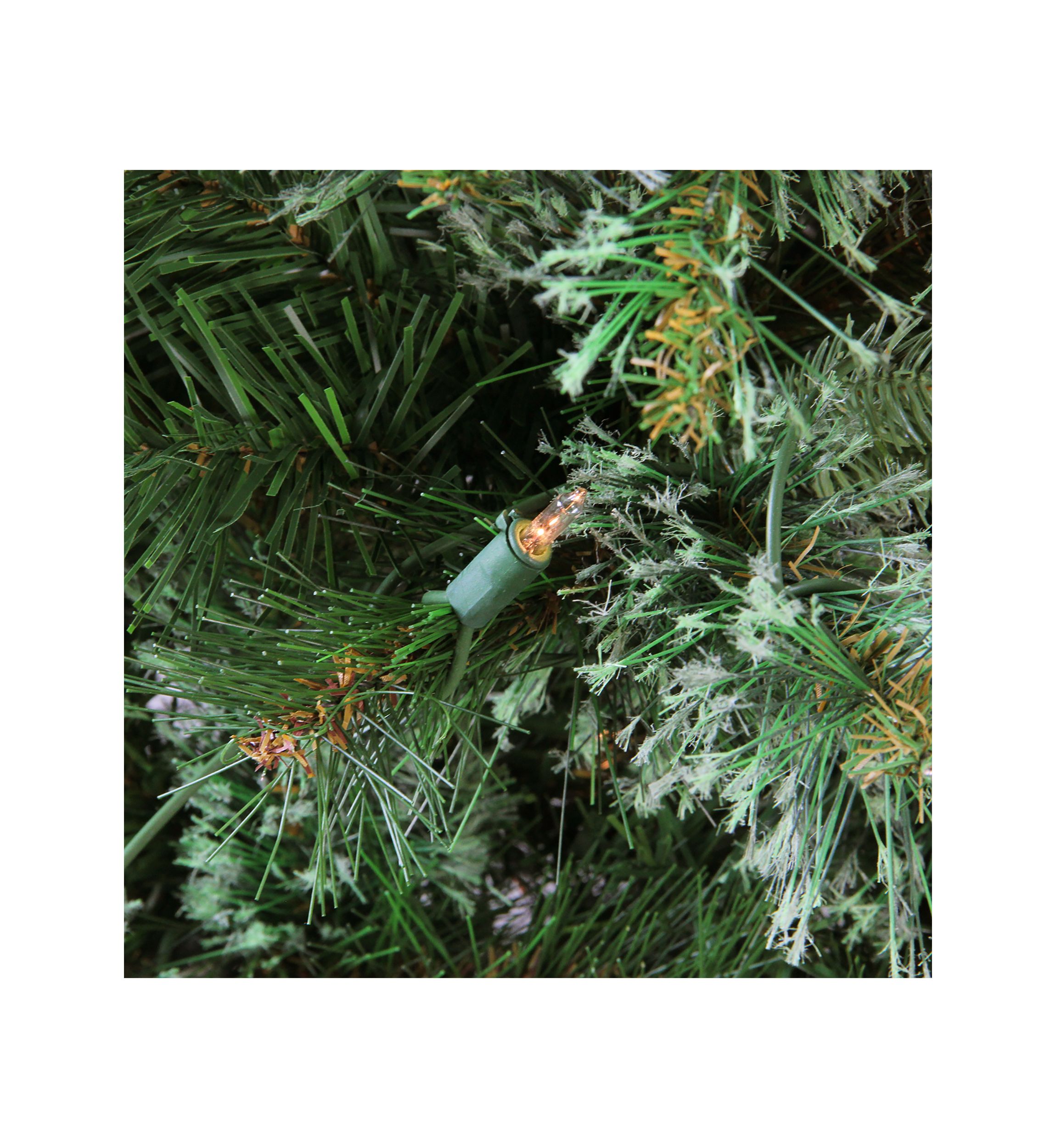 4.5 Pre-Lit Full Ashcroft Cashmere Pine Artificial Christmas Tree - Clear Dura-Lit Lights