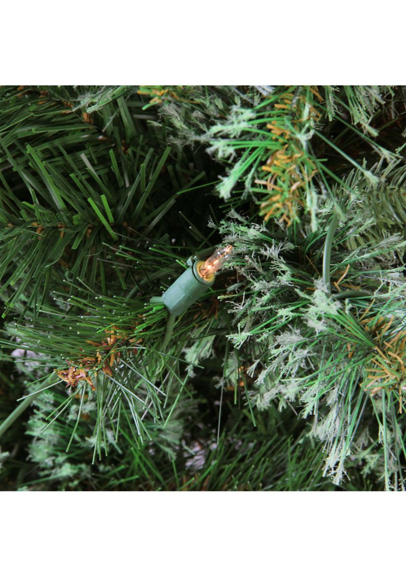 4.5 Pre-Lit Full Ashcroft Cashmere Pine Artificial Christmas Tree - Clear Dura-Lit Lights