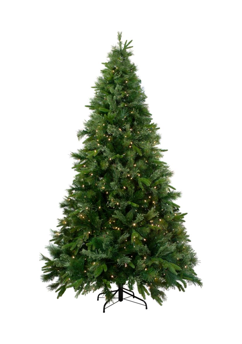 7.5 Pre-Lit Full Ashcroft Cashmere Pine Artificial Christmas Tree - Clear Dura-Lit Lights