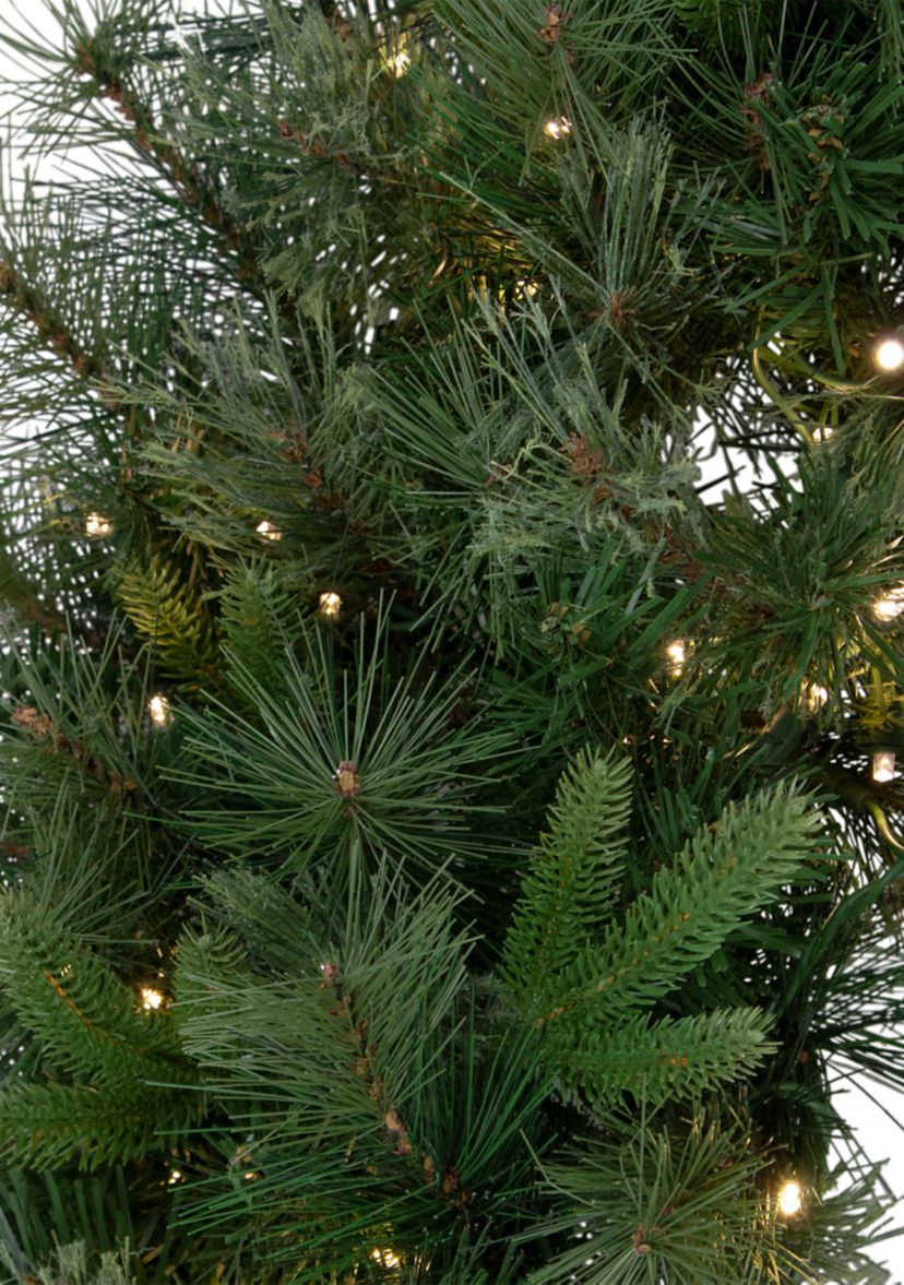 Pre-Lit Ashcroft Cashmere Pine Commercial Artificial Christmas Wreath - 60-Inch  Warm White Lights