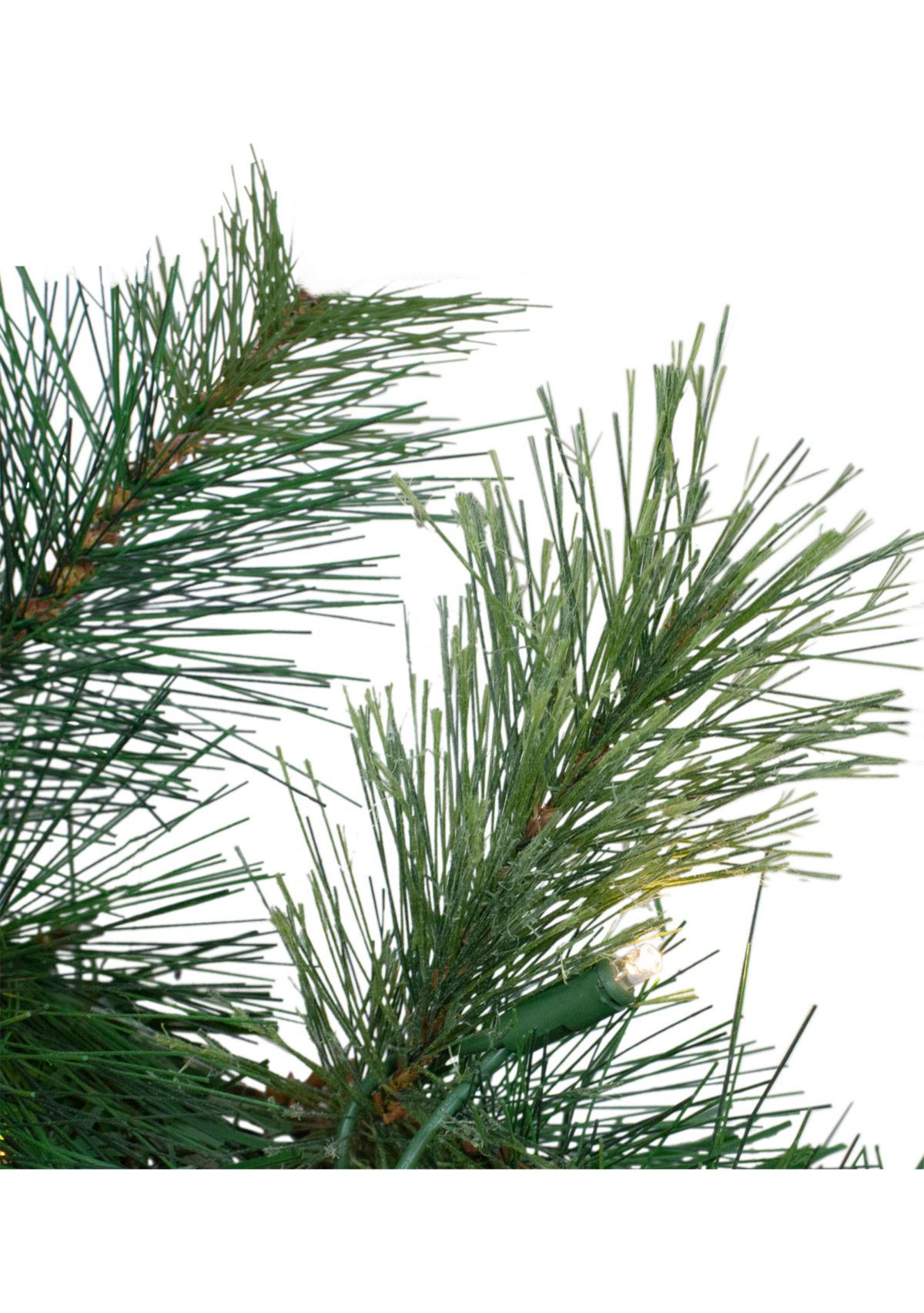 Pre-Lit Ashcroft Cashmere Pine Commercial Artificial Christmas Wreath - 60-Inch  Warm White Lights