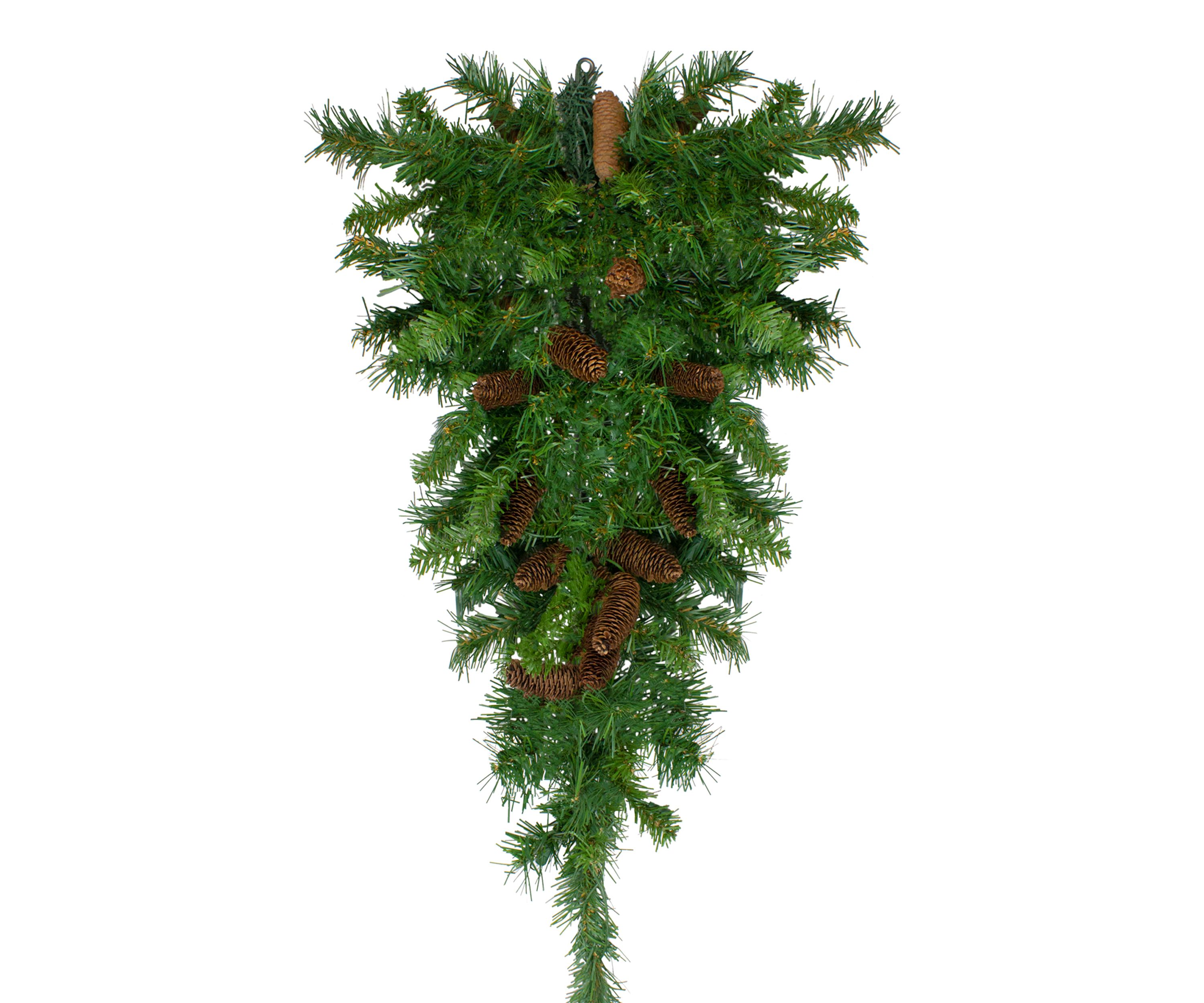 34Inch Dakota Red Pine Artificial Christmas Swag with Pine Cones - Unlit
