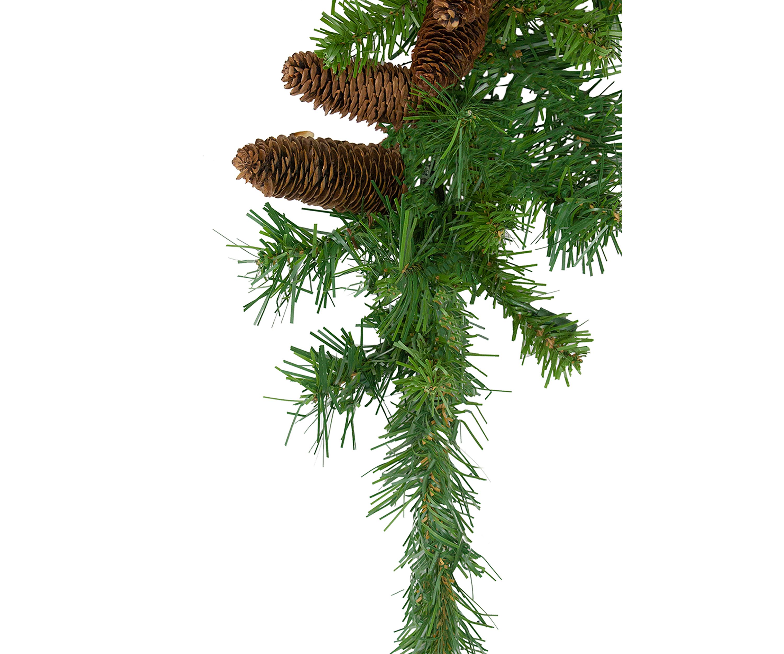 34Inch Dakota Red Pine Artificial Christmas Swag with Pine Cones - Unlit