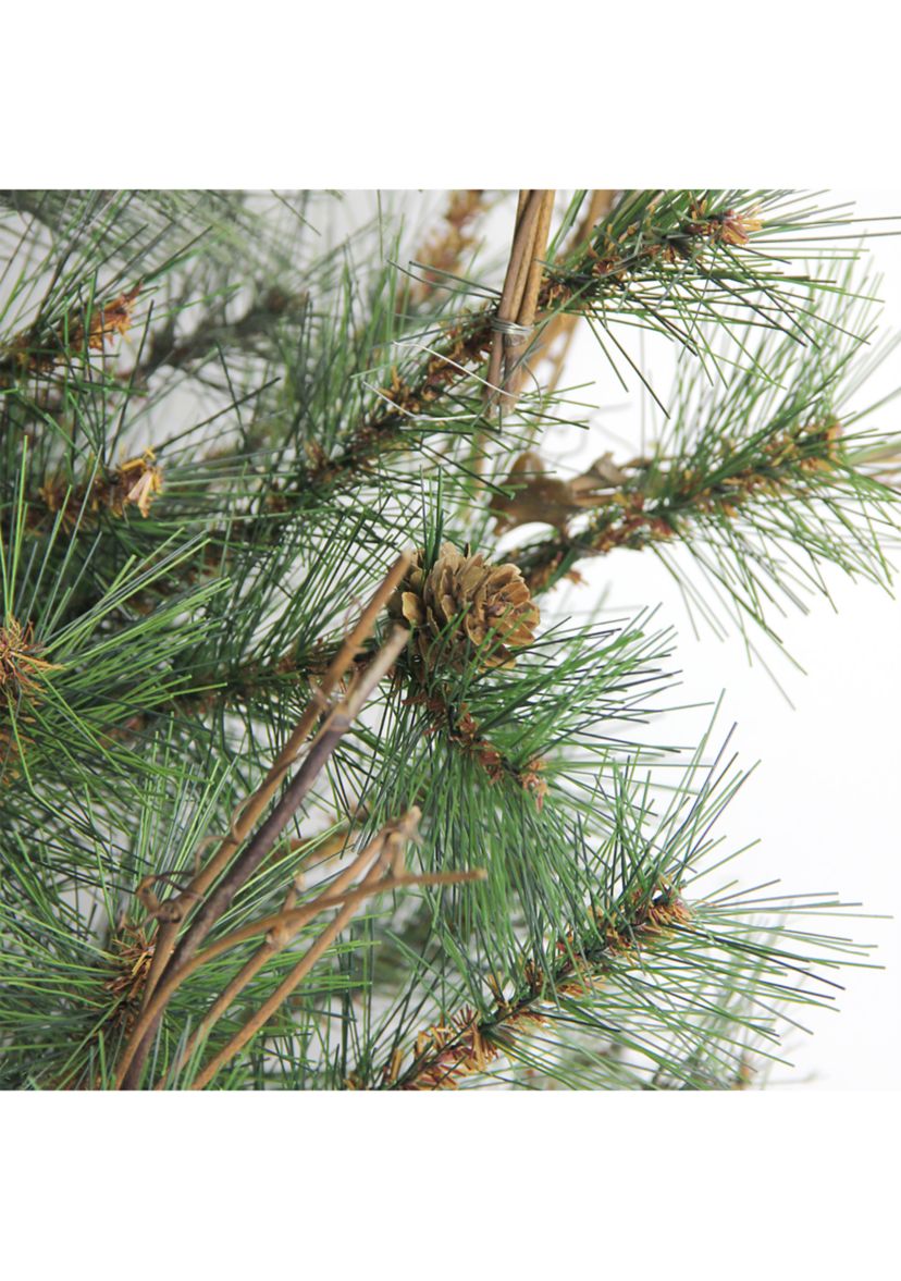 36Inch Green Country Mixed Pine Artificial Christmas Teardrop Swag - Unlit
