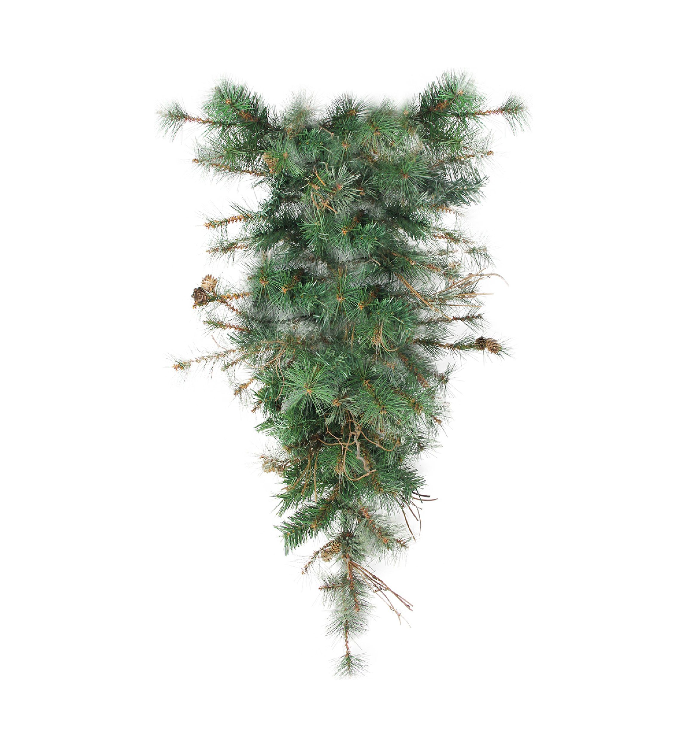 36Inch Green Country Mixed Pine Artificial Christmas Teardrop Swag - Unlit