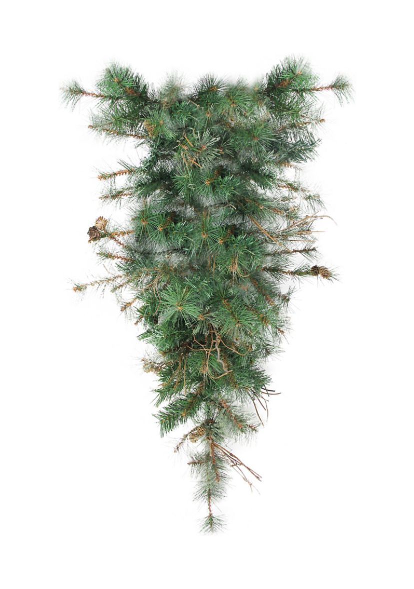 36Inch Green Country Mixed Pine Artificial Christmas Teardrop Swag - Unlit
