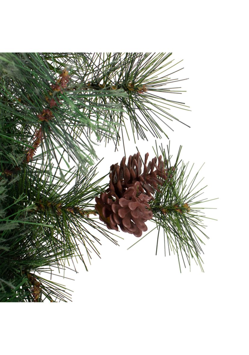 24Inch Country Mixed Pine Artificial Christmas Wreath - Unlit