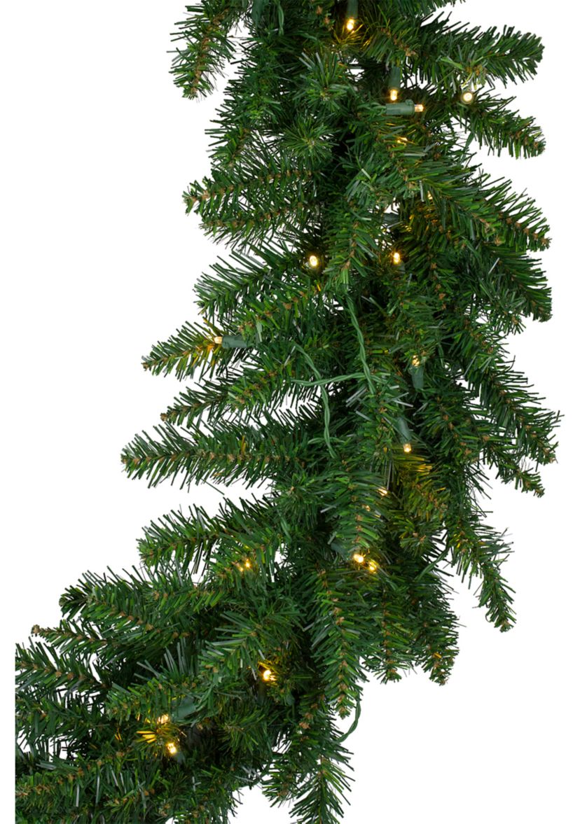 Pre-Lit Buffalo Fir Commercial Artificial Christmas Wreath - 5 Ft  Warm White LED Lights