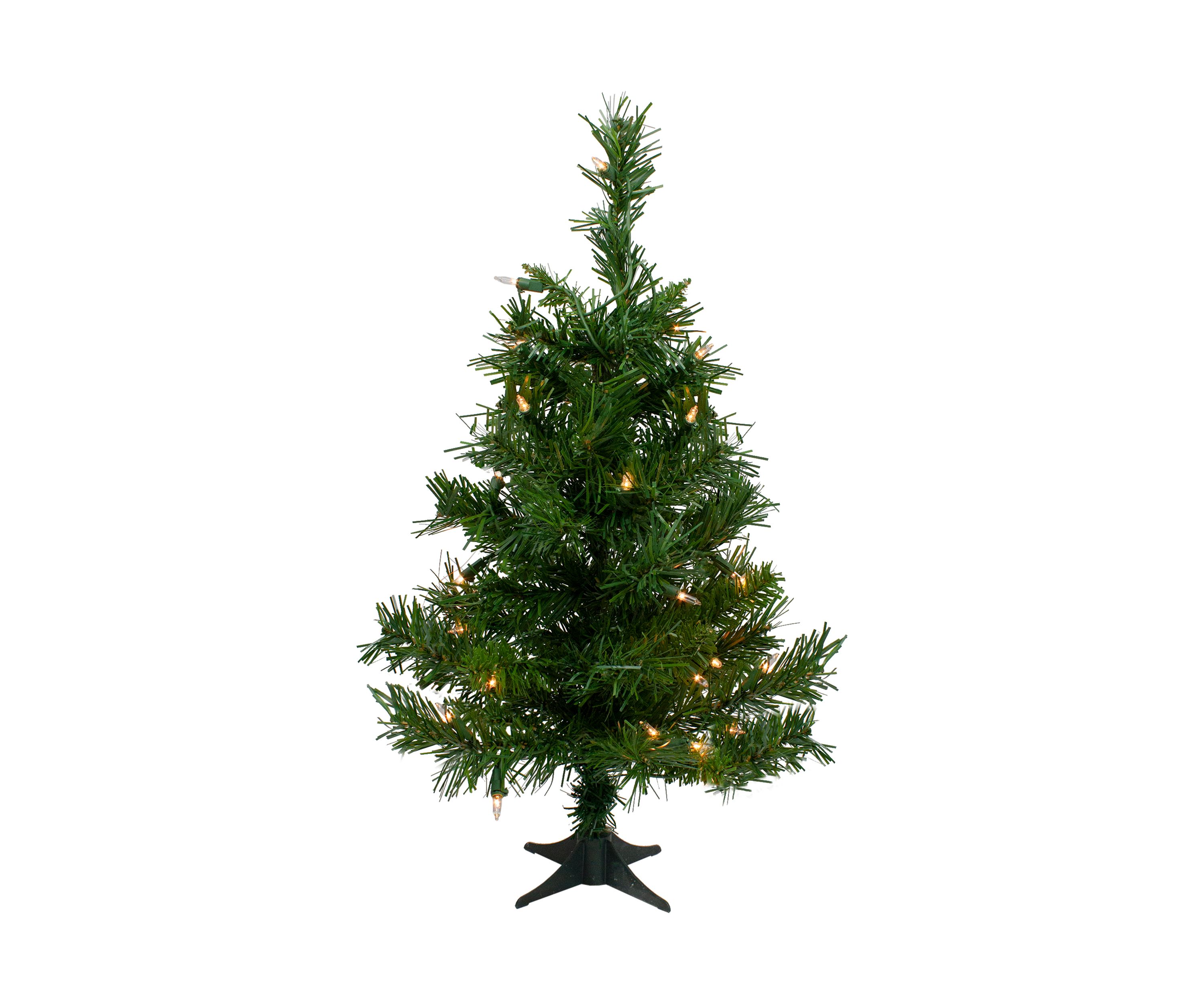 2 Pre-Lit Medium Royal Pine Artificial Christmas Tree - Clear Lights
