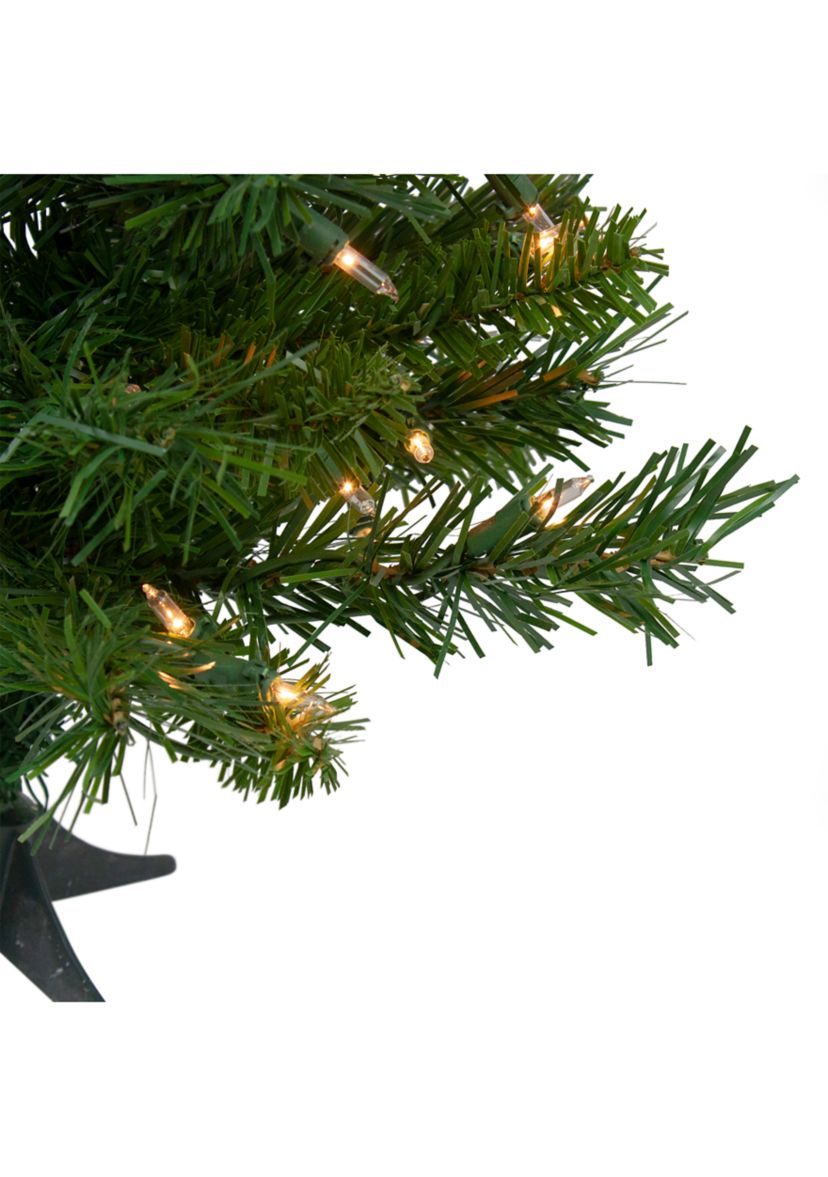 2 Pre-Lit Medium Royal Pine Artificial Christmas Tree - Clear Lights