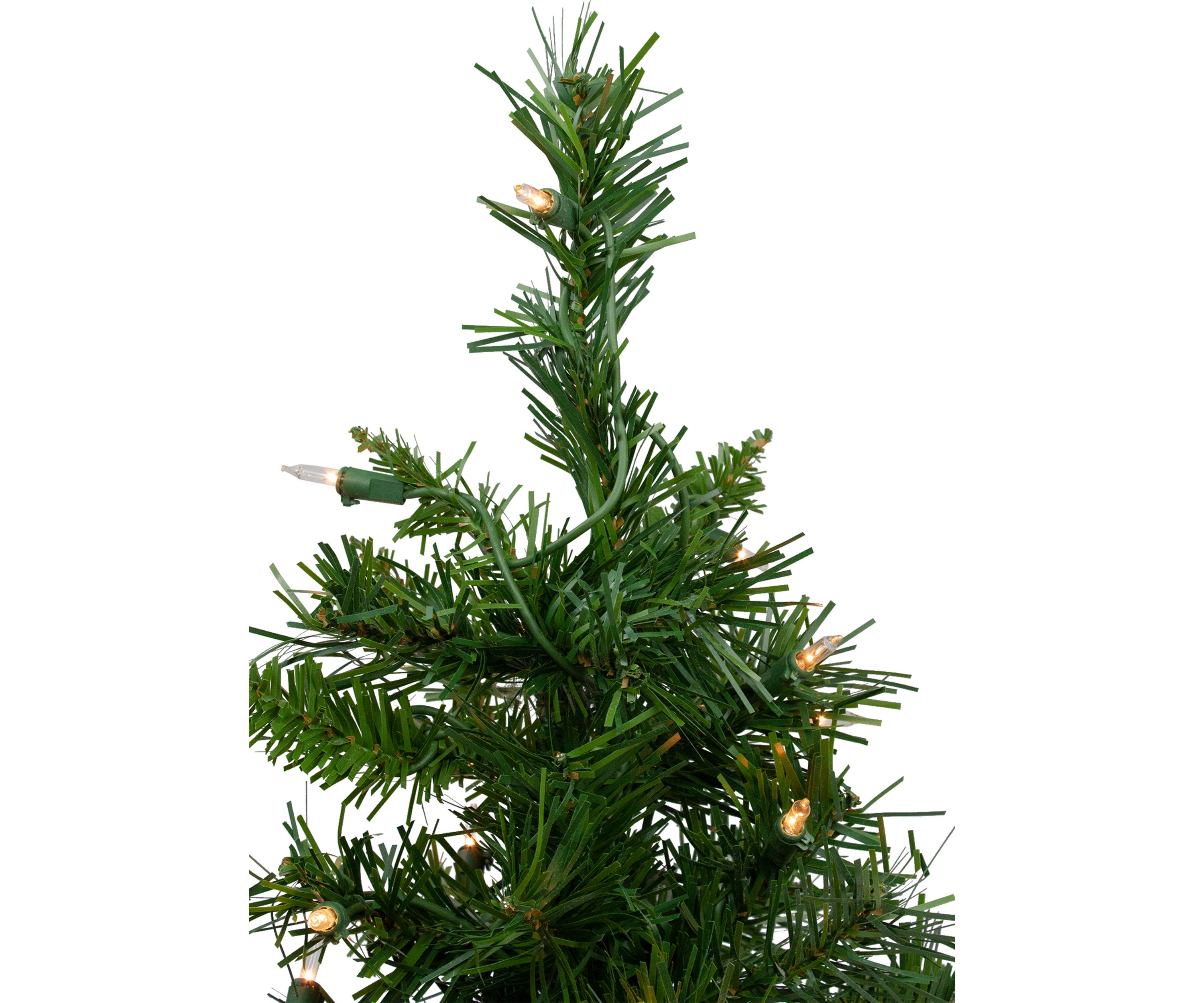 2 Pre-Lit Medium Royal Pine Artificial Christmas Tree - Clear Lights