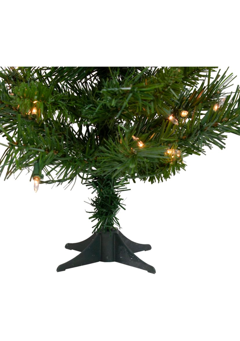 2 Pre-Lit Medium Royal Pine Artificial Christmas Tree - Clear Lights