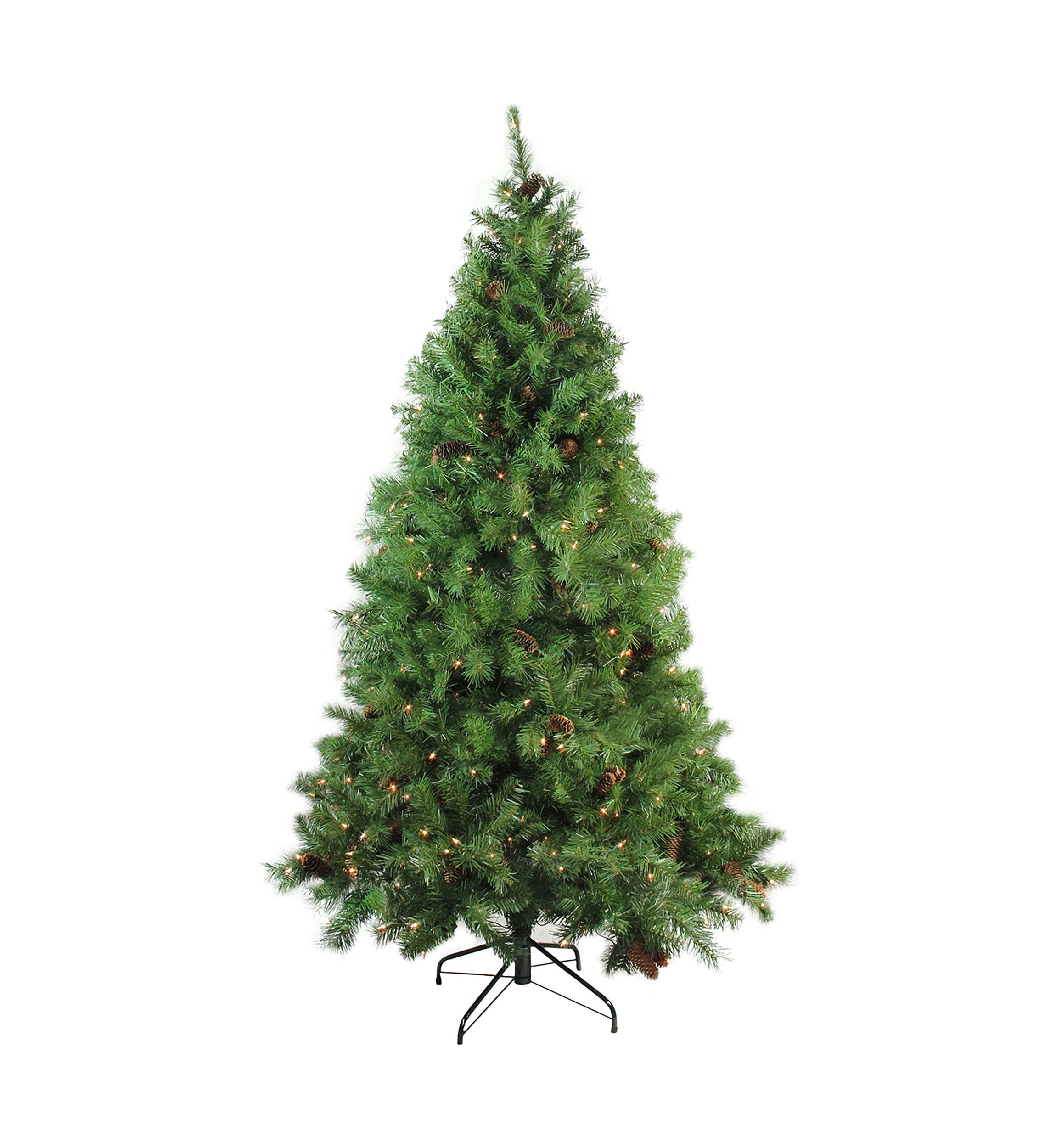7.5 Pre-Lit Green Medium Pine Artificial Christmas Tree - Clear Lights