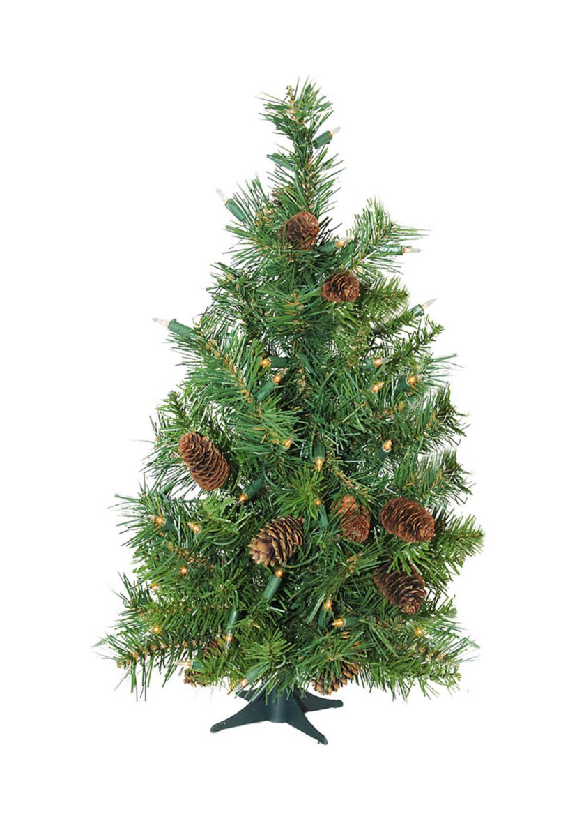 3 Pre-Lit Full Dakota Pine Artificial Christmas Tree - Clear Lights