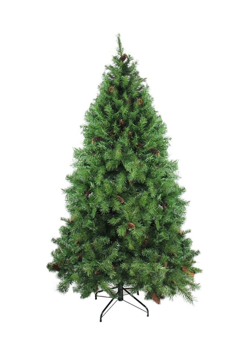 6.5 Full Dakota Red Pine with Pine Cones Artificial Christmas Tree - Unlit