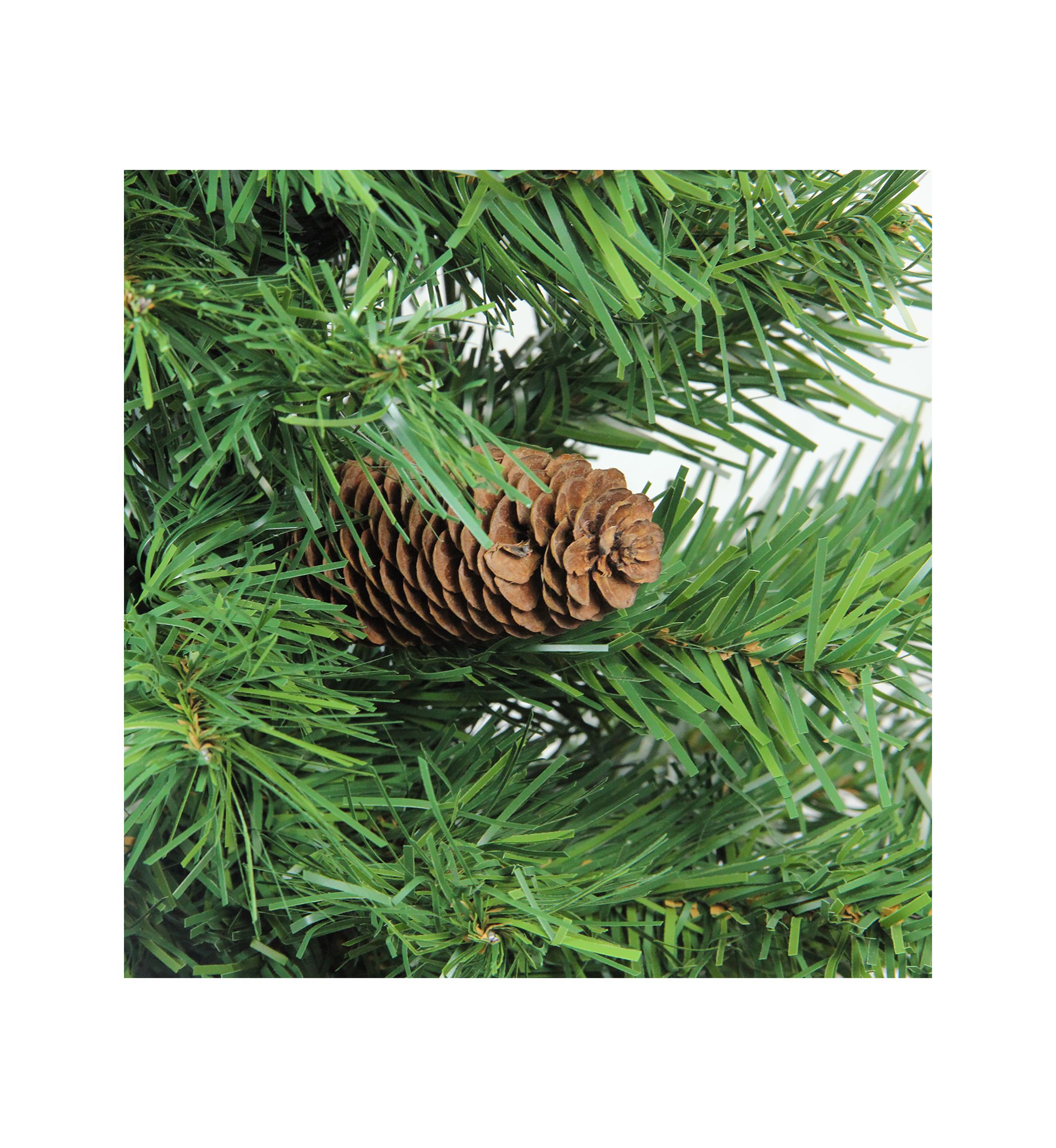 6.5 Full Dakota Red Pine with Pine Cones Artificial Christmas Tree - Unlit