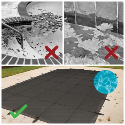 Swim Central Deluxe Leaf Net Cover for In-Ground Pools - 40'L x 22'W (Fits Pools up to 36'L x 18'W)